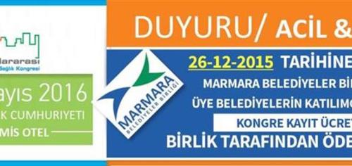 I. Uluslararası Şehir, Çevre Sağlık Kongresi İçin Kayıtlar Başladı